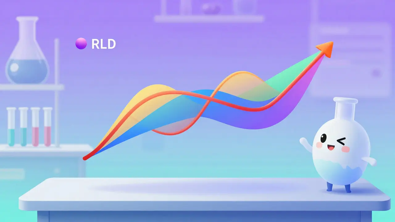 Stylized blood-concentration curves overlapping to demonstrate drug bioequivalence in a lab setting